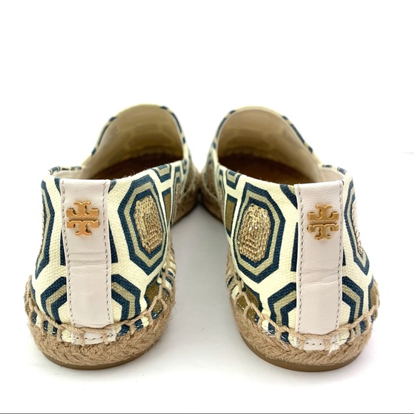 Tory Burch Cecily Sequin Embellished Espadrilles - Picture 9 of 14